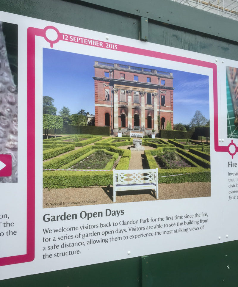 clandon house, clandon park, national trust, fire, fdk, design